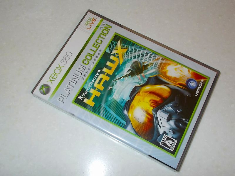 東芝サムスン製 DVD ドライブ TS-H352D の SH-D162D 化メモ、DVD ドライブ SH-D162D と Xbox Backup Creator で Xbox 360（XGD2）ディスクダンプ結果、Tom Clancy's H.A.W.X.（Xbox 360） パッケージ