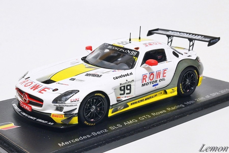 スパーク】 1/43 メルセデス SLS AMG GT3 #99 Rowe Racing 16th 24H pf