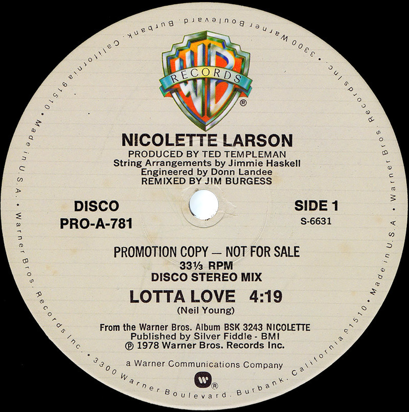 Nicolette Larson ‎– Lotta Love (disco) 03