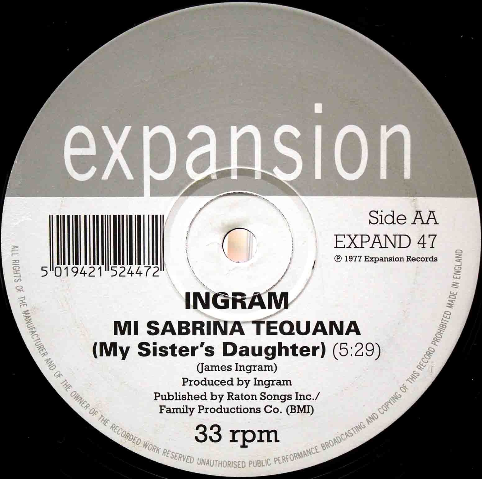 Ingram ‎Mi Sabrina Tequana (My Sisters Daughter) 02