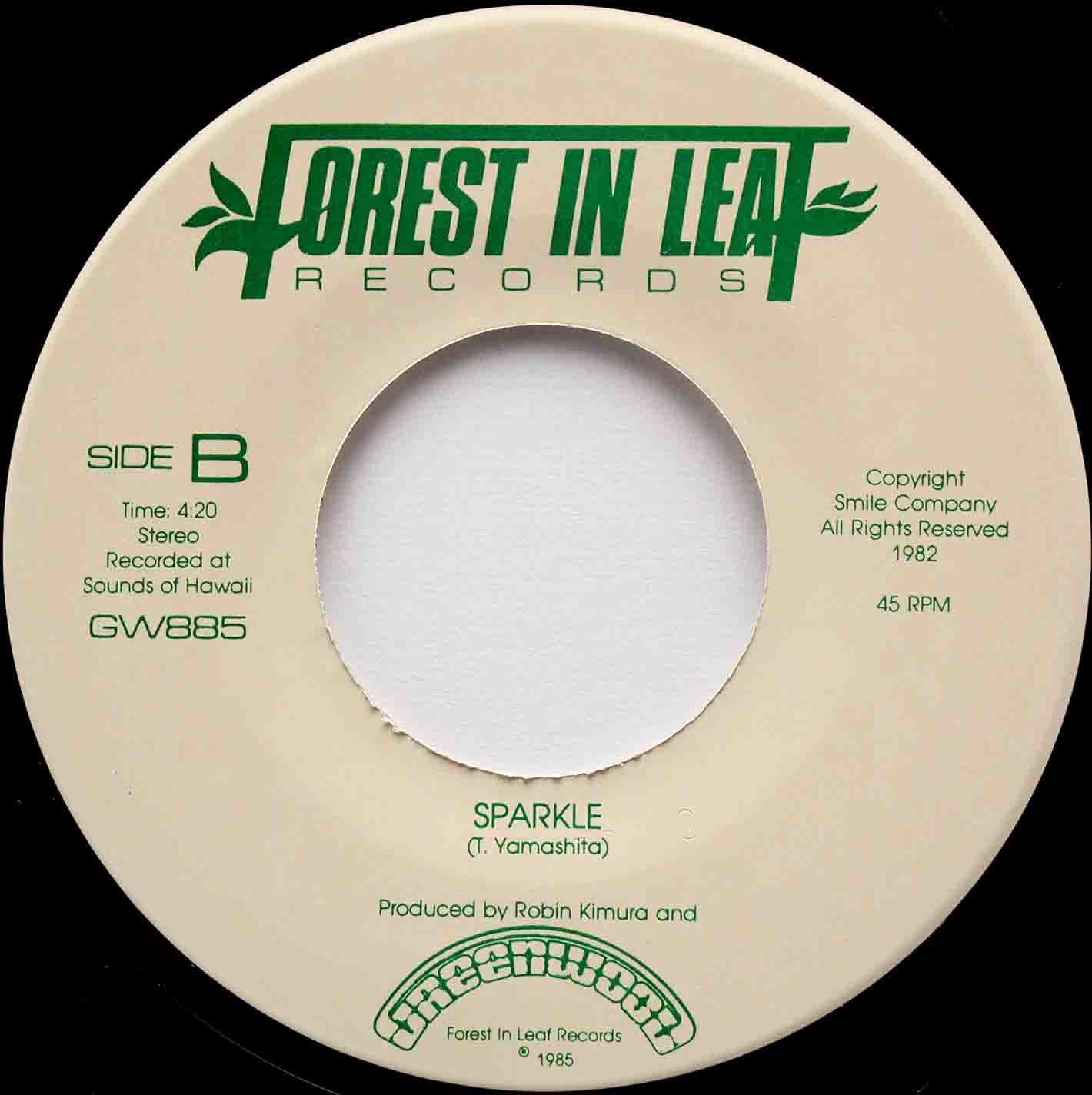 Greenwood / Sparkle (Forest In Leaf Records Original 7inch) 85 - Disco DJ  AKI ブログ