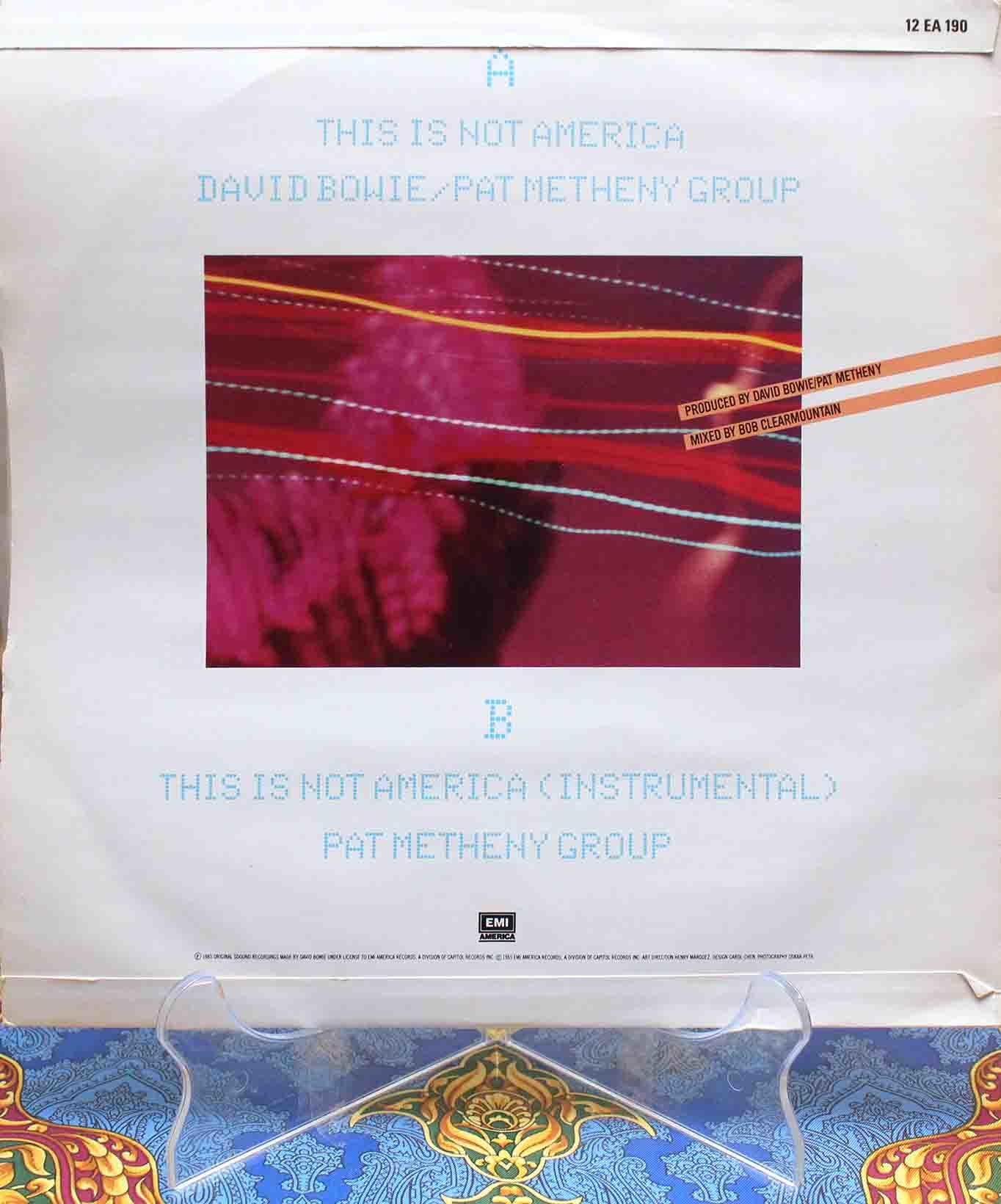 David Bowie Pat Metheny Group ‎– This Is Not America 02