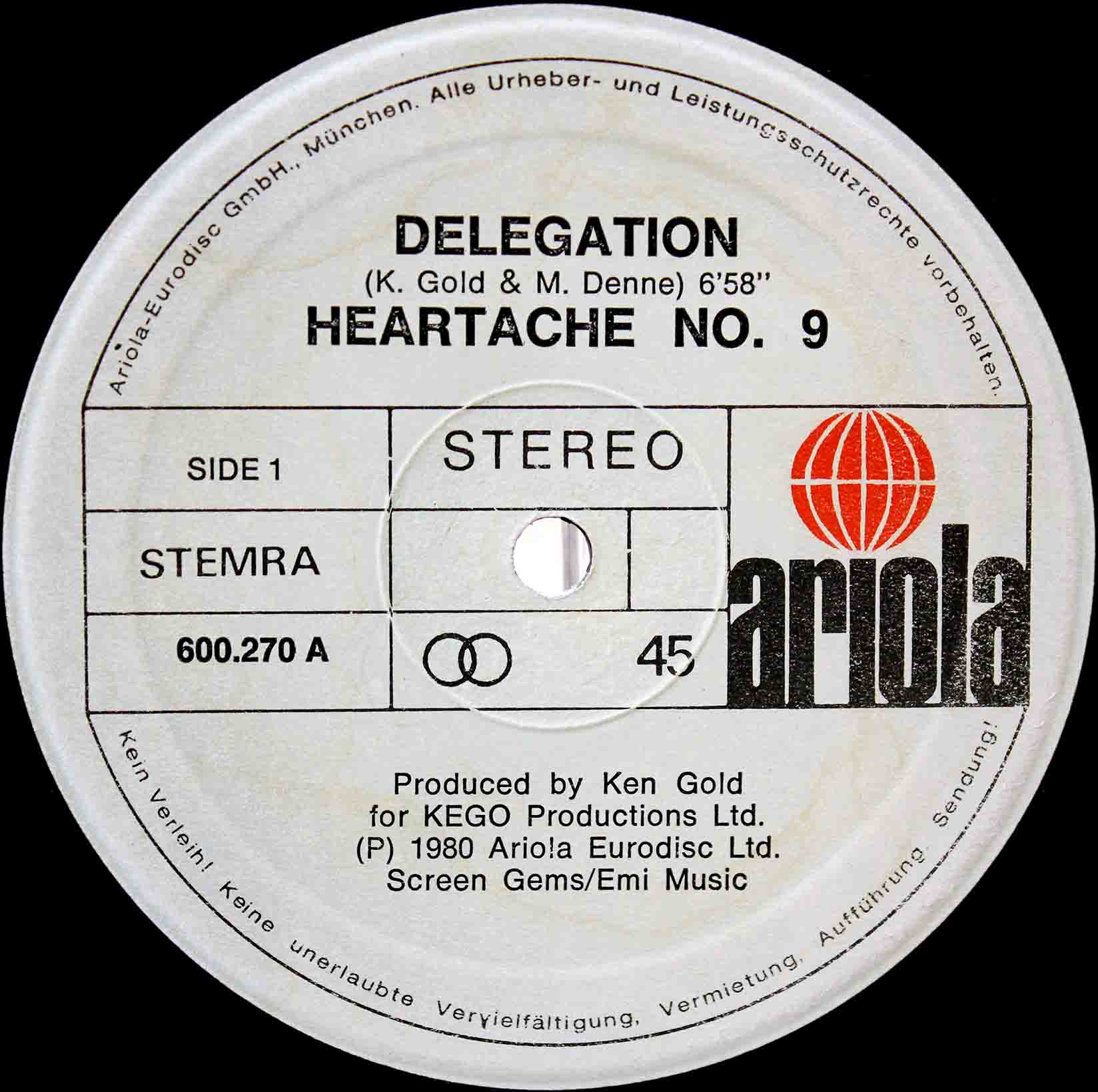 Delegation ‎– Heartache No9 02