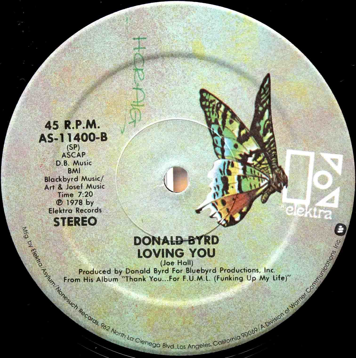 Donald Byrd ‎– Lovin you US 03