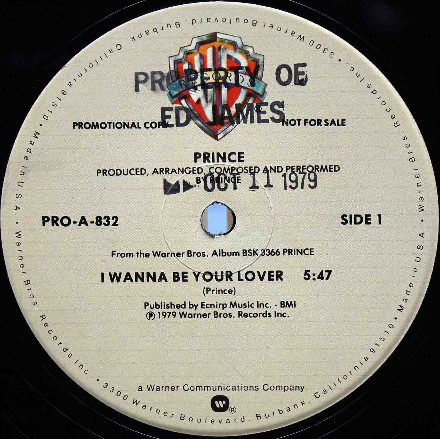 Prince ‎– I Wanna Be Your Lover 03