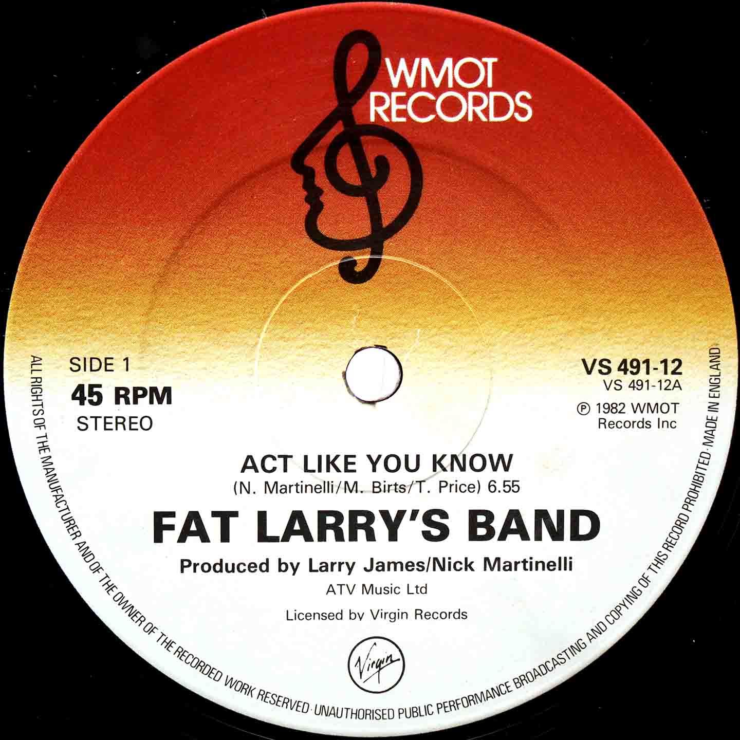 Fat Larrys Band ‎– Act Like You Know 03
