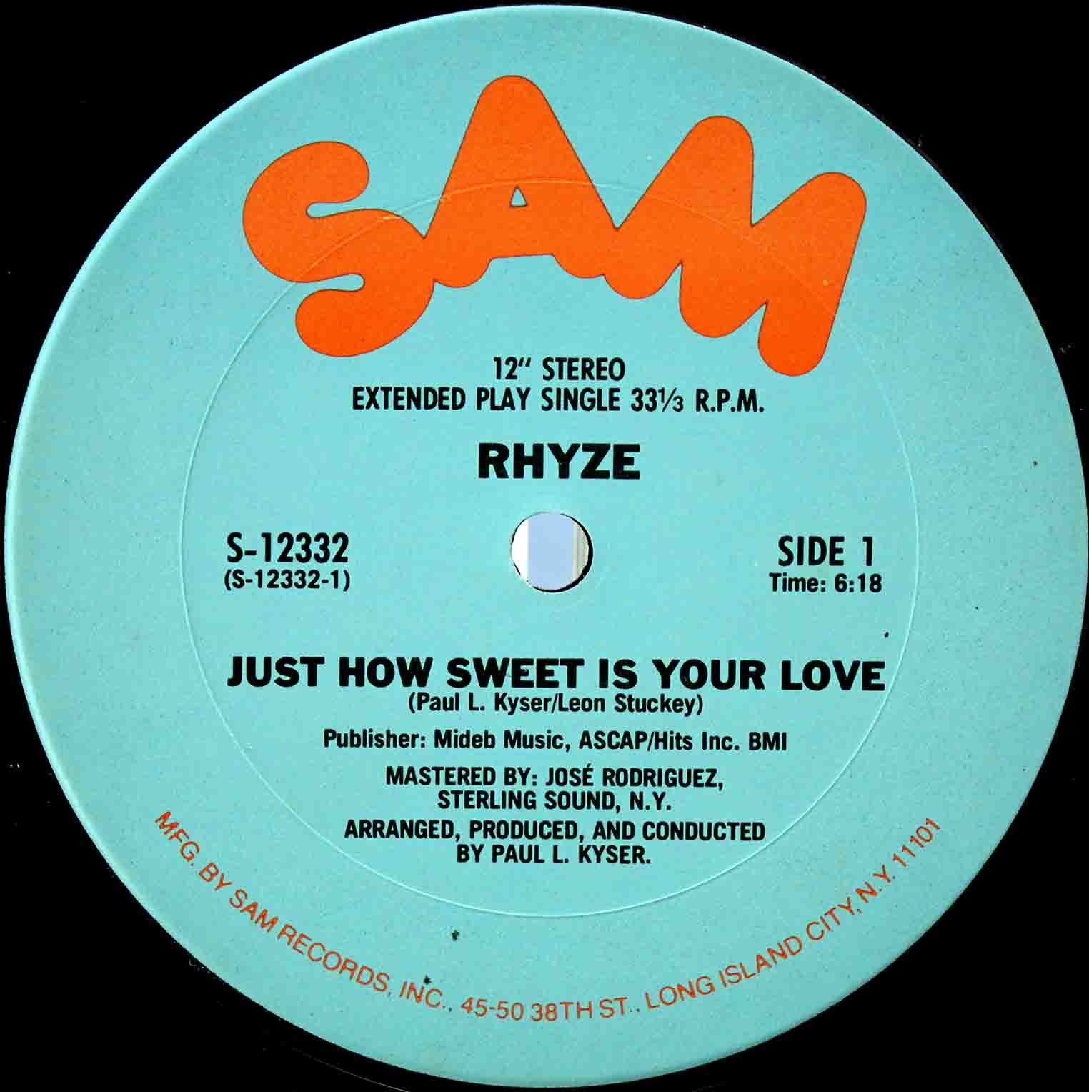 Rhyze ‎– Just How Sweet Is Your Love 03
