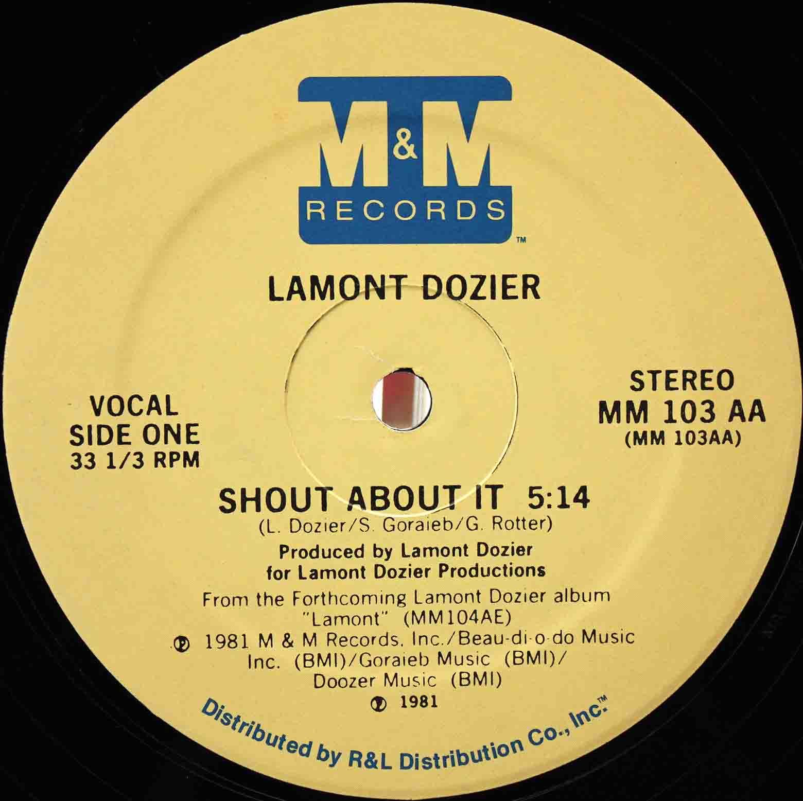 Lamont Dozier ‎– Shout About It 03