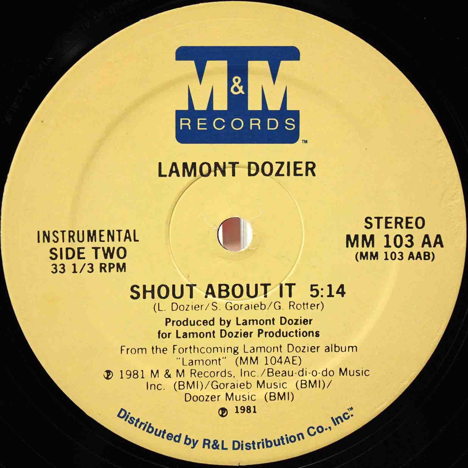 Lamont Dozier ‎– Shout About It 04