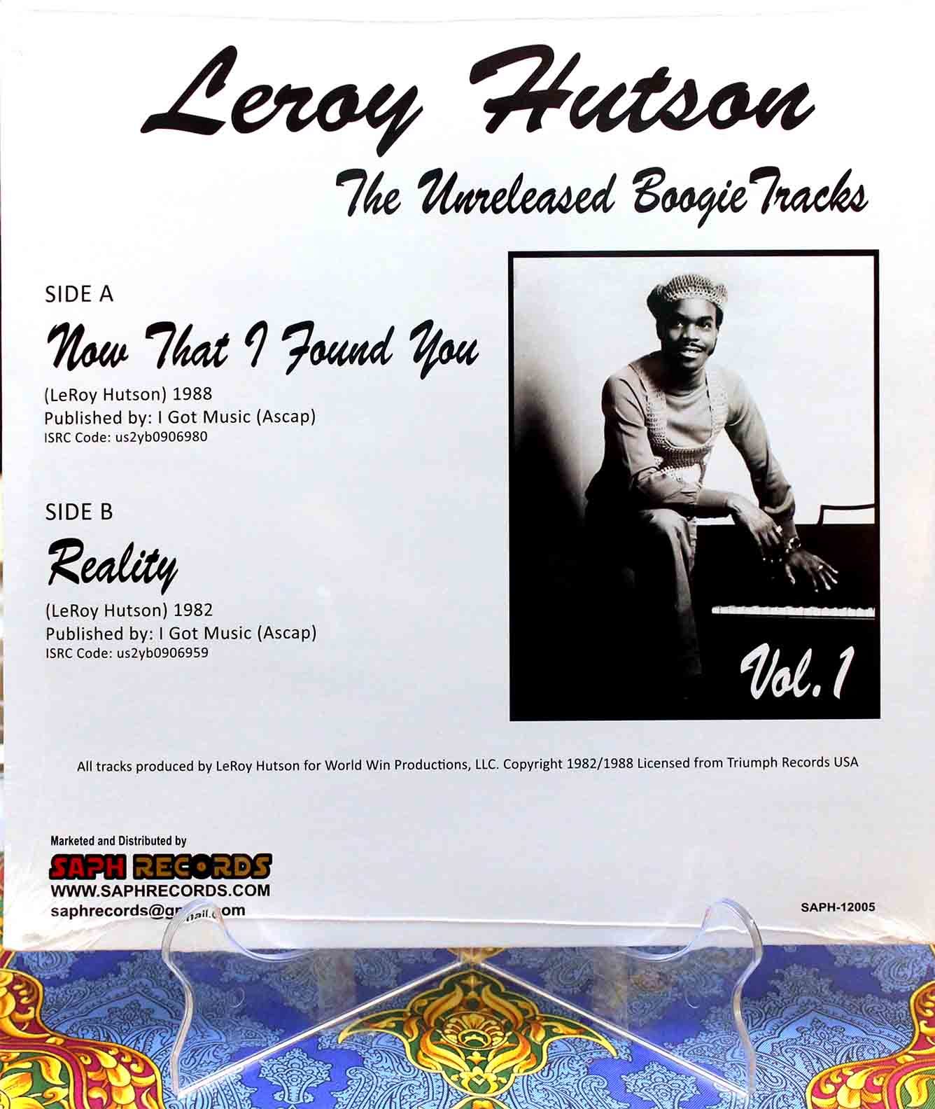 Leroy Hutson ‎– 1 Unreleased Boogie Tracks 02