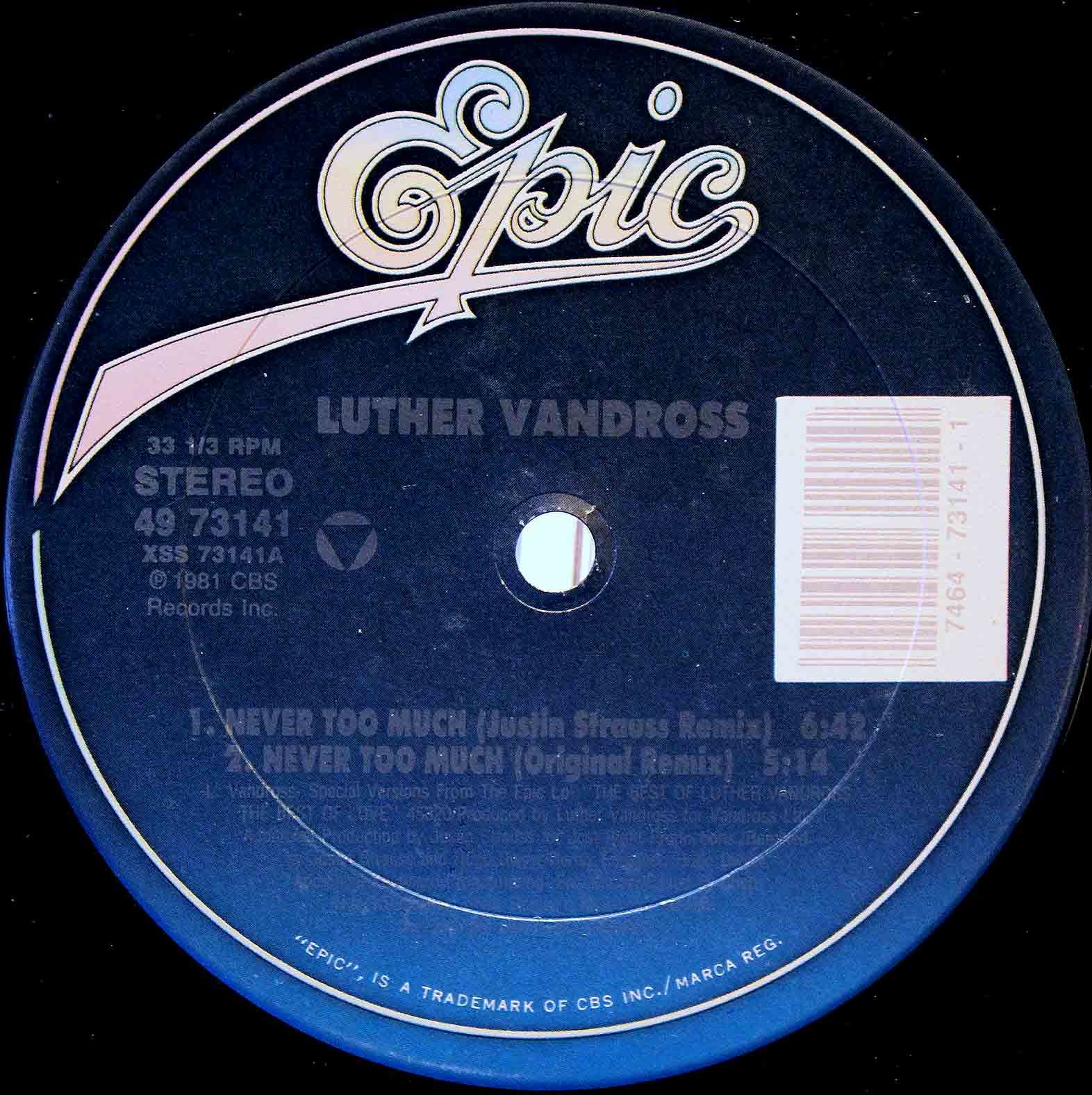 Luther Vandross Never too much 03