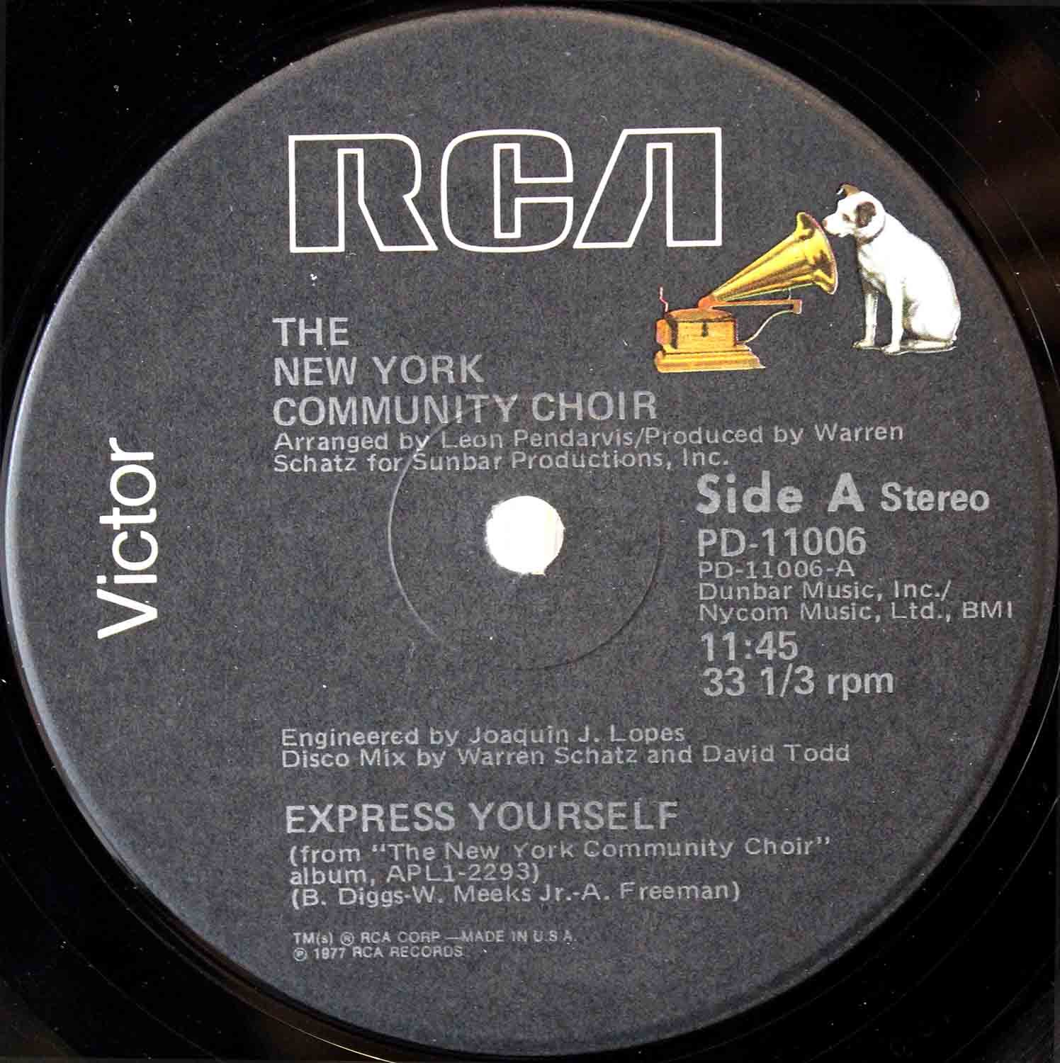 New York Community Choir ‎– Express Yourself 03