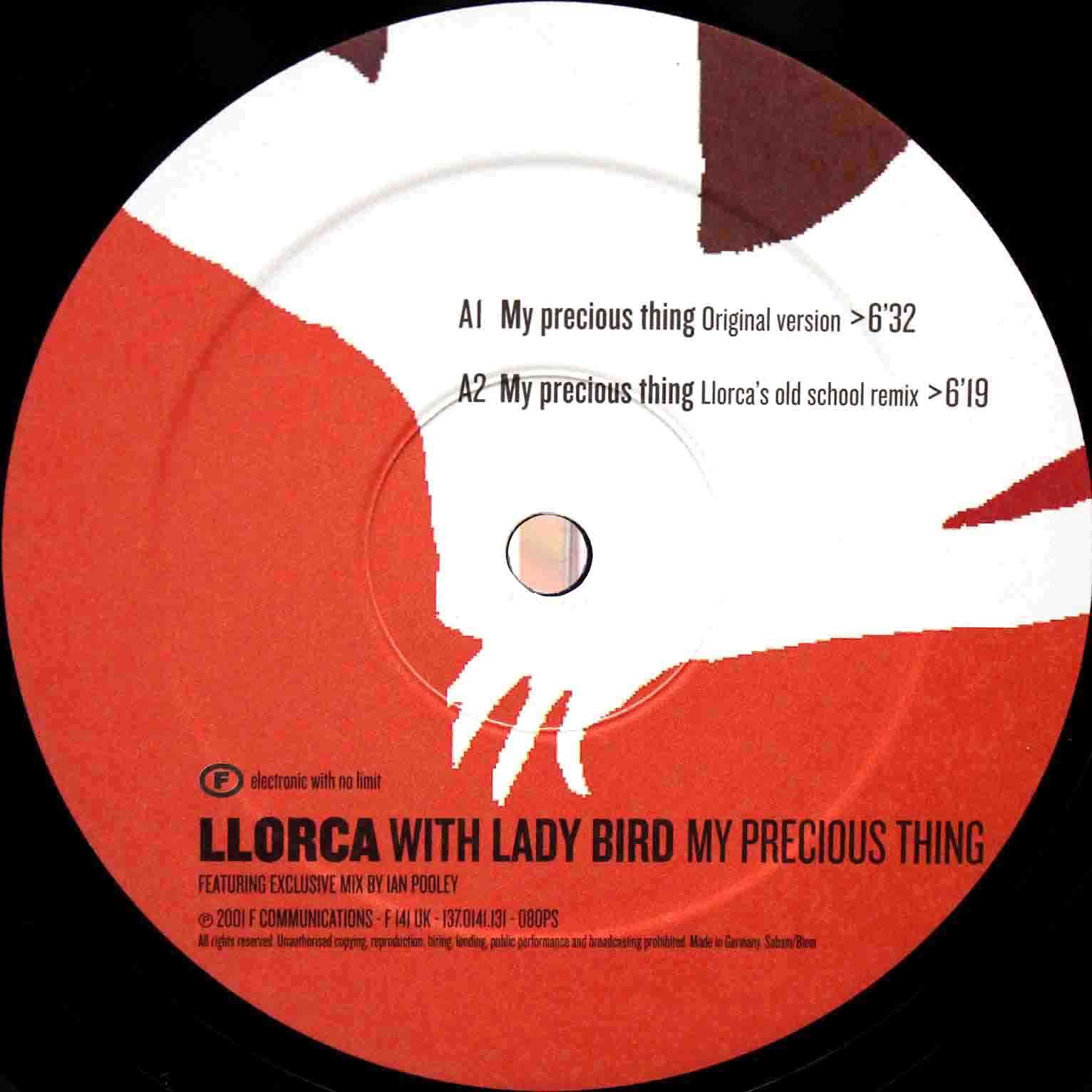 Llorca feat Lady Bird ‎My Precious Thing 01 (2)