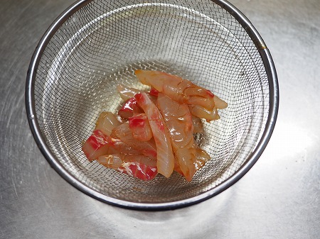 鯛の刺身の辛子明太子和え026