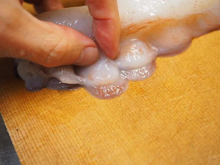 生蛸の刺身、吸盤の湯引き025