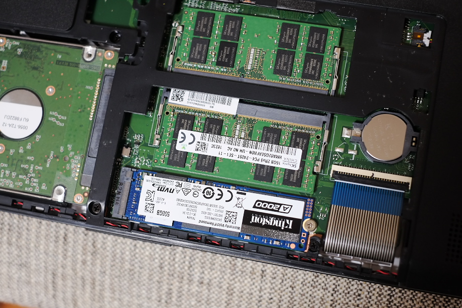 NEC LAVIE Note NEXT の HDD+Optaneメモリー を SSD に換装 ｜ &-'s 