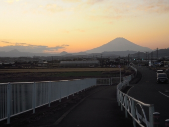 １５日夕方富士山