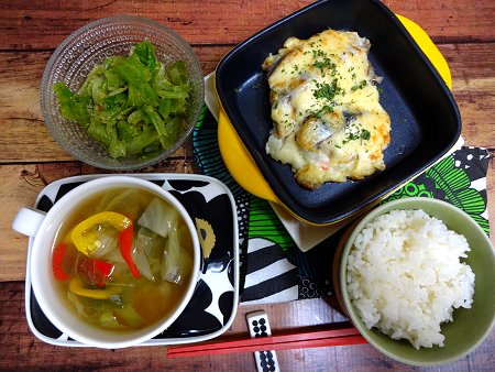 NANTONAKU 10-13 　お魚のグラタン風と野菜スープ　1