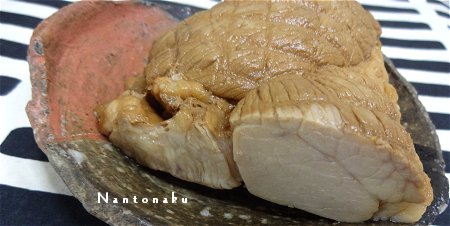 NANTONAKU 12-05 いただきものの手作り煮豚と肉まんで朝ごはん　1
