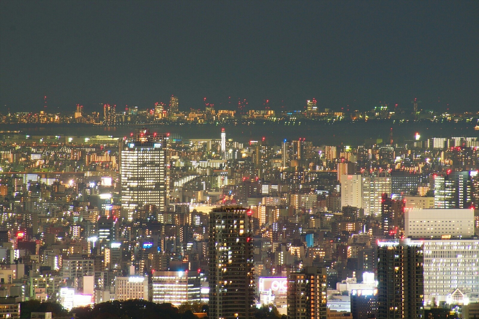 サンシャイン60展望台から見た夜景part2 東京都心 丸の内 六本木 湾岸 スカイツリー方面の景色 風景写真