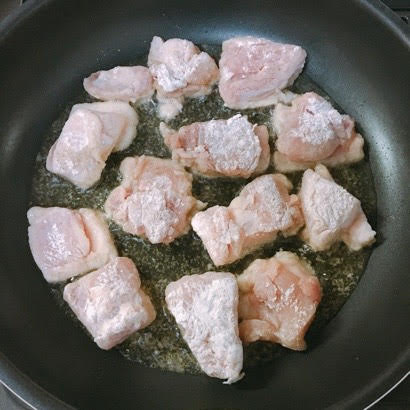めんつゆで♡揚げずに簡単♡肉厚しいたけと鶏肉のとろみ揚げ出し⑥