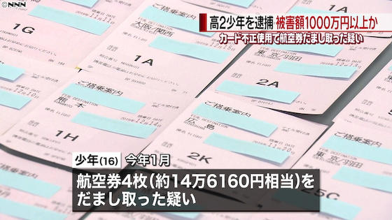 クレジットカード 横浜 中国籍 不正利用 スーパー レジ打ち