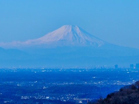 表筑波スカイライン（朝日峠）からの富士山