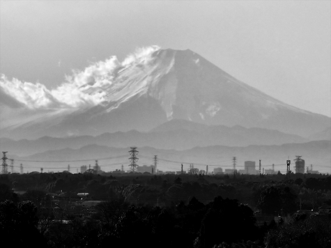 豊田城からの富士山