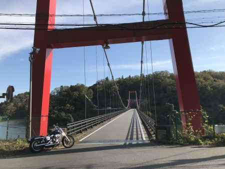 ぴーきち＆ダイナ　高山ダムツーリング 月ケ瀬湖　高山橋