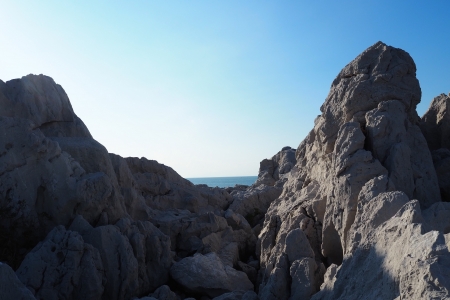 ぴーきち＆ダイナ　和歌山湯浅ツーリング　白崎海洋公園　石灰岩