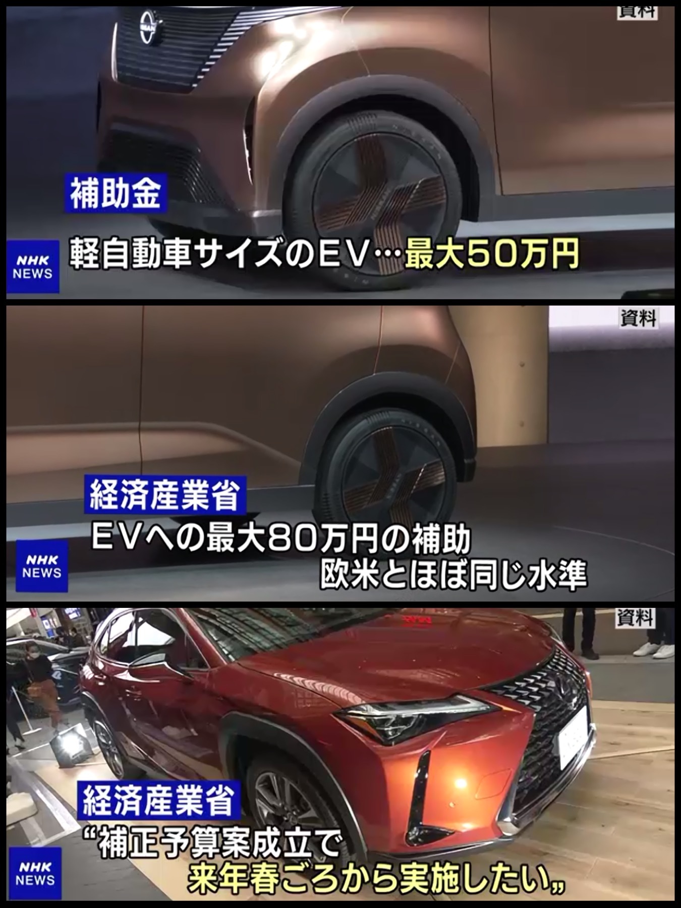NHK EV PHEV補助金増額ニュース