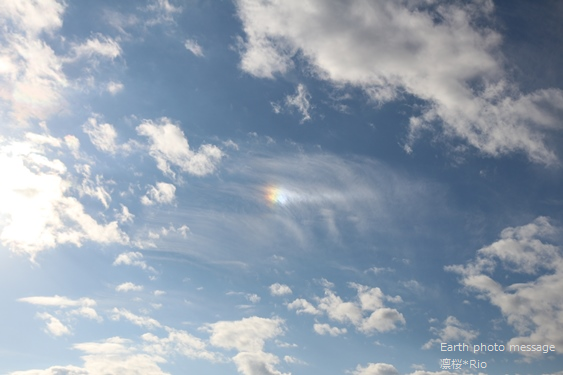 Earth photo message183虹の雲