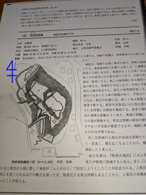 ⓪縄張り図：京都府中世城館調査報告書：転載・複製禁止＠物部城跡
