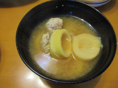 200604トビウオと淡竹の味噌汁