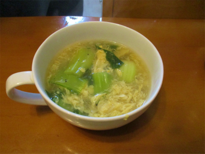 220117青梗菜の中華スープ